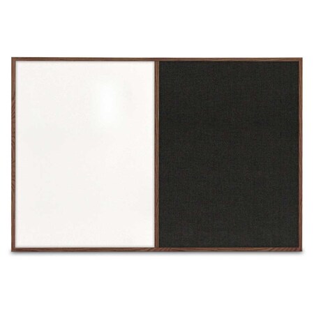 United Visual Products Slim Style Indoor Enclosed Radius Corkbo UVRDS23SB-BLACK-DBURGU